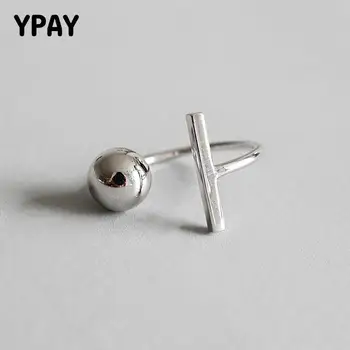 YPAY Real 925 Sterling Silver Open Rings Square & Ball Elegant Cross Mid Ring for Women Party Adjustable Fine Jewelry YMR232
YPAY Real 925 Sterling Silver Open Rings Square & Ball Elegant Cross Mid Ring for Women Party Adjustable Fine Jewelry YMR232