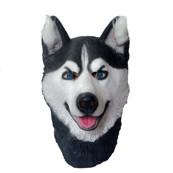 Halloween Trick Party Simulation Animal Husky Dog Head Environmental Protection Material Latex Mask Halloween latex mask
Halloween Trick Party Simulation Animal Husky Dog Head Environmental Protection Material Latex Mask Halloween latex mask