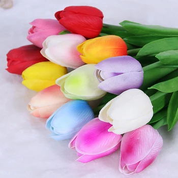 12pcs Wedding PU Random Color Gift Real Touch Artificial Flower Fake Mini Bridal Bouquets Office Tulip Party 
12pcs Wedding PU Random Color Gift Real Touch Artificial Flower Fake Mini Bridal Bouquets Office Tulip Party