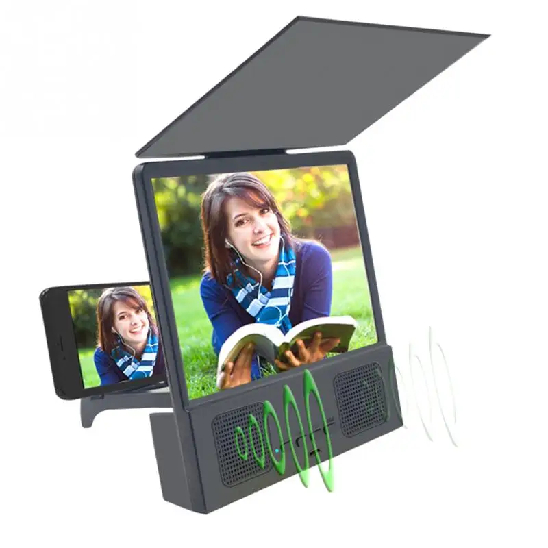 Holder Stand Phone Screen Magnifier Projector With Speaker Enlarged Display Foldable Mobile Phone Bracket 3D HD Amplifier
Holder Stand Phone Screen Magnifier Projector With Speaker Enlarged Display Foldable Mobile Phone Bracket 3D HD Amplifier