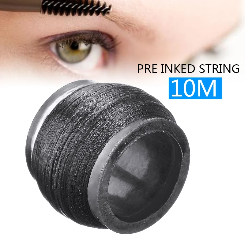 

10m/32.8ft Pre Inked Tattoo Mapping String Microblading Eyebrow Marker Line Positioning Rope Brow Shapes Drawing Auxiliary Tools