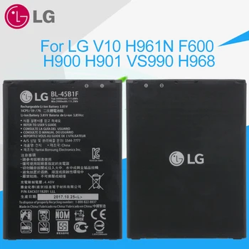 LG Phone Battery BL-45B1F For LG V10 H968 H961N H900 H901 VS990 F600L F600S F600K 2900mAh Original Replacement Battery Genuine
LG Phone Battery BL-45B1F For LG V10 H968 H961N H900 H901 VS990 F600L F600S F600K 2900mAh Original Replacement Battery Genuine