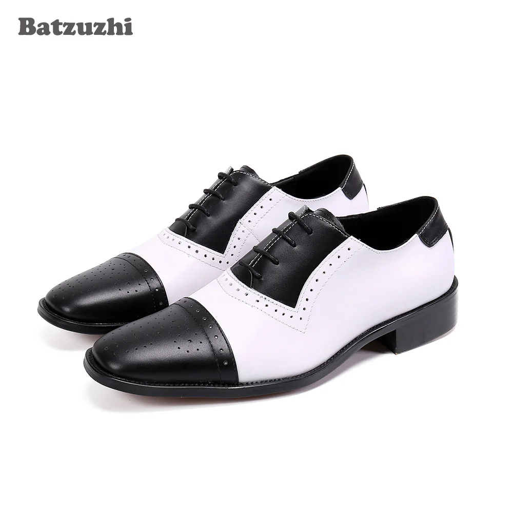 Туфли Batzuzhi мужские из натуральной кожи, официальная обувь, классические, на шнуровке, черные, белые, большие размеры
Туфли Batzuzhi мужские из натуральной кожи, официальная обувь, классические, на шнуровке, черные, белые, большие размеры