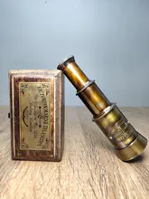5"Chinese temple collection Old Bronze Package Genuine Leather Telescopic Monocular telescope Box set Office Ornaments
5"Chinese temple collection Old Bronze Package Genuine Leather Telescopic Monocular telescope Box set Office Ornaments