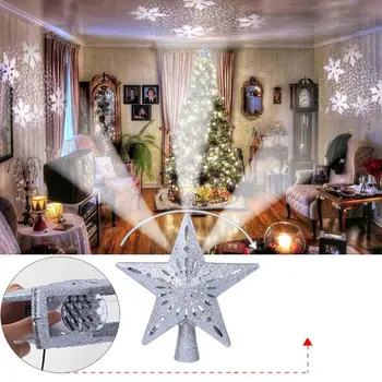 Christmas LED Christmas Tree Top Rotating Projection Lamp Five-pointed Star LED Night Light Indoor Decoration
Christmas LED Christmas Tree Top Rotating Projection Lamp Five-pointed Star LED Night Light Indoor Decoration