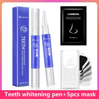 Putimi Teeth Whitening Pen Serum Dental Bleaching Teeth Whitener Oral Hygiene Plaque Stains Essence Tooth Whitener Dental Tools 
Putimi Teeth Whitening Pen Serum Dental Bleaching Teeth Whitener Oral Hygiene Plaque Stains Essence Tooth Whitener Dental Tools