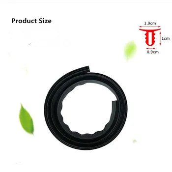 

Car Rubber Sound Seal Strip Sealing Strips Sticker FOR hyundai accent haval f7x rav4 2019 2020 ford mondeo 4 ford focus 2