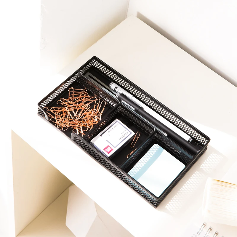 Deli 8918 Metal steel Box Office Supplies Stationery Sorting Box Multi-functional Grid Black Stationery Organizer Desk Organizer
Deli 8918 Metal steel Box Office Supplies Stationery Sorting Box Multi-functional Grid Black Stationery Organizer Desk Organizer
