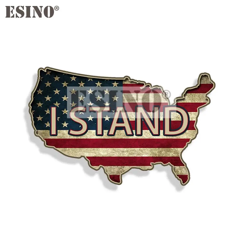 Car Styling Creative USA America National Flag I Stand Decorative Decal Cartoon PVC Waterproof Car Body Sticker Pattern Vinyl 
Car Styling Creative USA America National Flag I Stand Decorative Decal Cartoon PVC Waterproof Car Body Sticker Pattern Vinyl