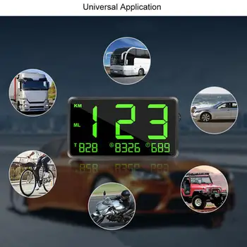Car head up display GPS Speedometer Digital Speed Display Over Speeding Alarm System For Universal Bike Motorcycle Auto Truck
Car head up display GPS Speedometer Digital Speed Display Over Speeding Alarm System For Universal Bike Motorcycle Auto Truck