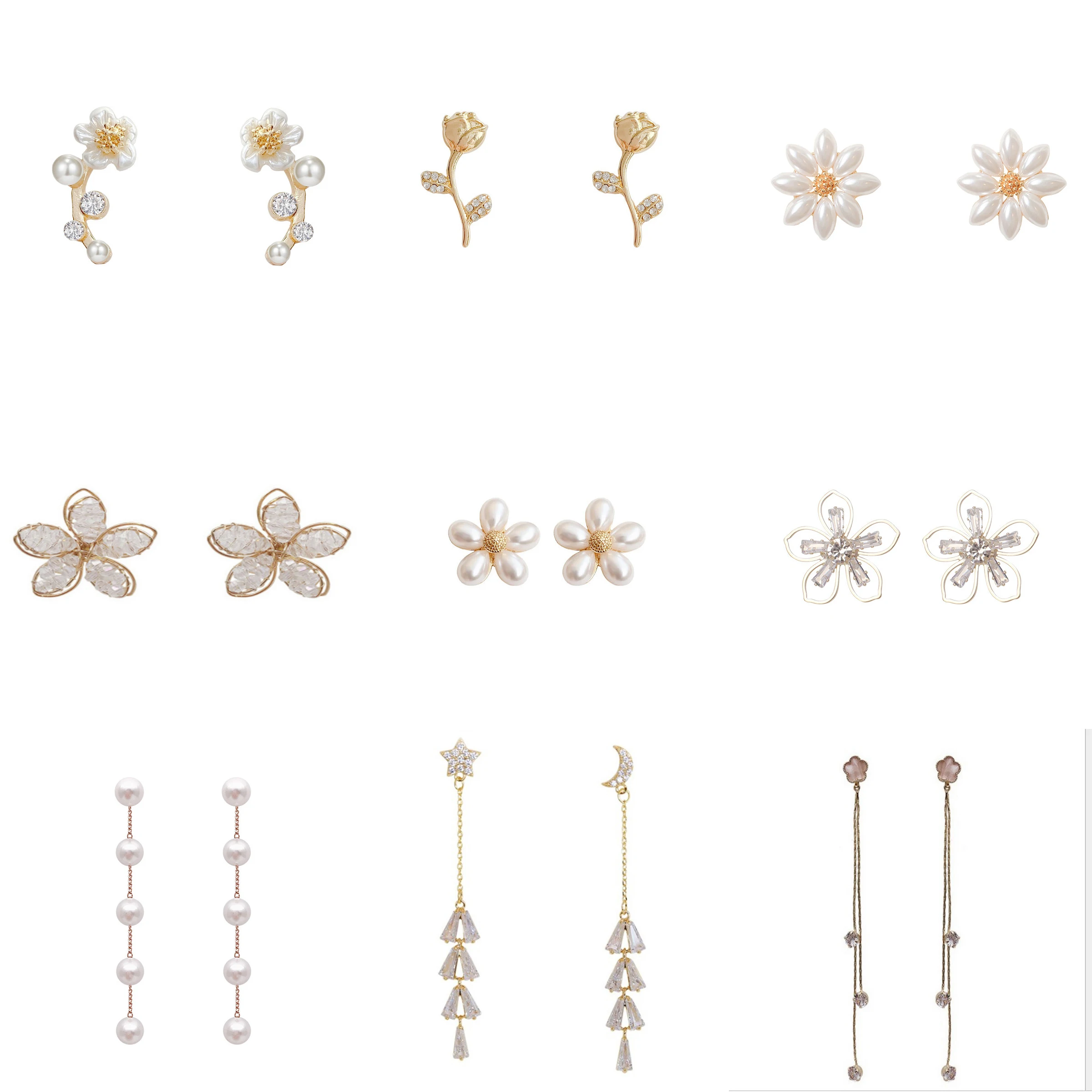 Korean Temperament Fashion Imitation Pearl Flower Earrings S925 Needle High-end Retro Petal Earrings Trendy Drop shipping
Korean Temperament Fashion Imitation Pearl Flower Earrings S925 Needle High-end Retro Petal Earrings Trendy Drop shipping
