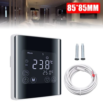 230V AC Digital LCD Temperature Controller Heaing Thermostat Touchscreen Home Warm Floor Room Temperature Controller
230V AC Digital LCD Temperature Controller Heaing Thermostat Touchscreen Home Warm Floor Room Temperature Controller