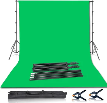 Backdrop Photo Video Studio Background Stand with Green Cloth Kit Muslin Picture Canvas Frame Support System Photo Studio Kits
Backdrop Photo Video Studio Background Stand with Green Cloth Kit Muslin Picture Canvas Frame Support System Photo Studio Kits