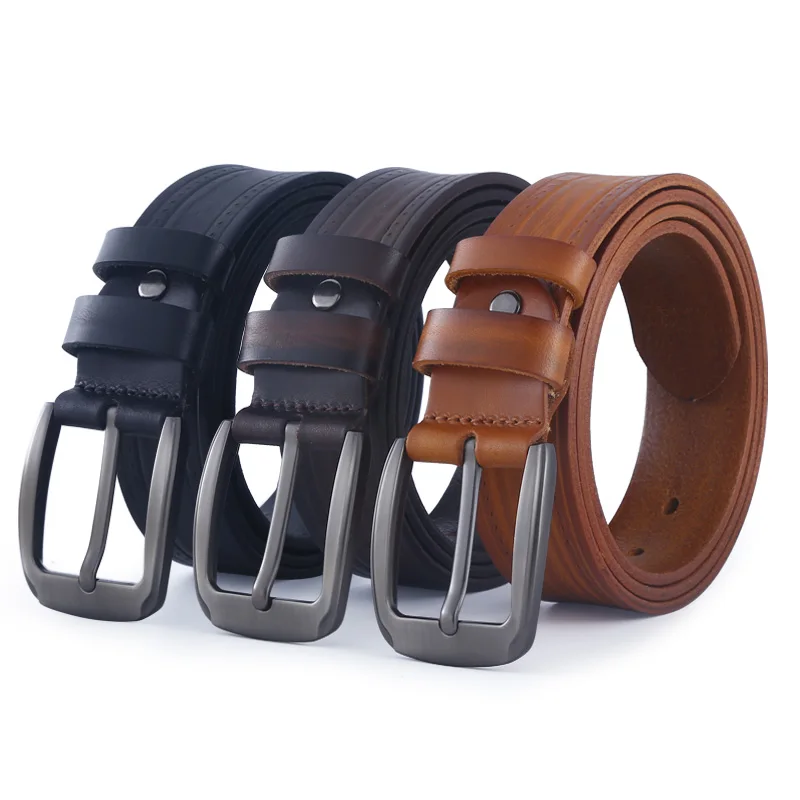 Anpudusen alloy Men's leather pin buckle genuine jeans belt fashion business cow genuine leather quality leather belt men male
Anpudusen alloy Men's leather pin buckle genuine jeans belt fashion business cow genuine leather quality leather belt men male