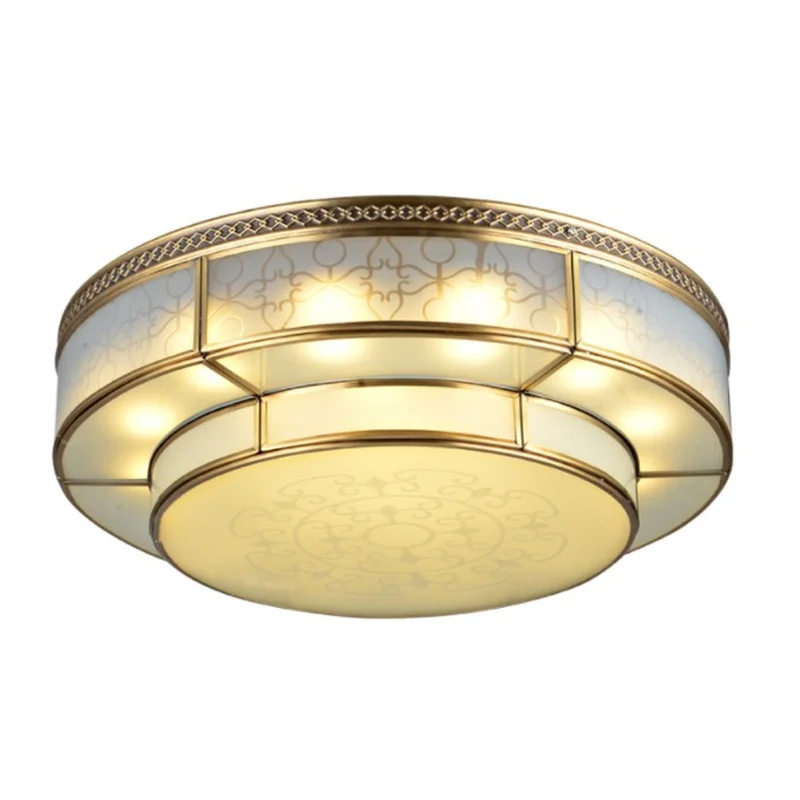 Американский медный потолочный светильник, европейская медная круглая Ретро лампа для гостиной, столовой, спальни, кухни, балкона, прихожей, дома 
Американский медный потолочный светильник, европейская медная круглая Ретро лампа для гостиной, столовой, спальни, кухни, балкона, прихожей, дома