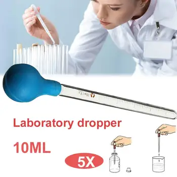 5pcs/Set Dropping Pipette Burette Useful Convenient 10ml Make Up Medical Science Graduated Scale Liquid Transfer Eye Dropper
5pcs/Set Dropping Pipette Burette Useful Convenient 10ml Make Up Medical Science Graduated Scale Liquid Transfer Eye Dropper