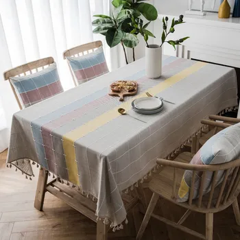 color Plaid tablecloth Imitation cotton linen small fresh North Europe net black tea cloth tassel tablecloth cover
color Plaid tablecloth Imitation cotton linen small fresh North Europe net black tea cloth tassel tablecloth cover