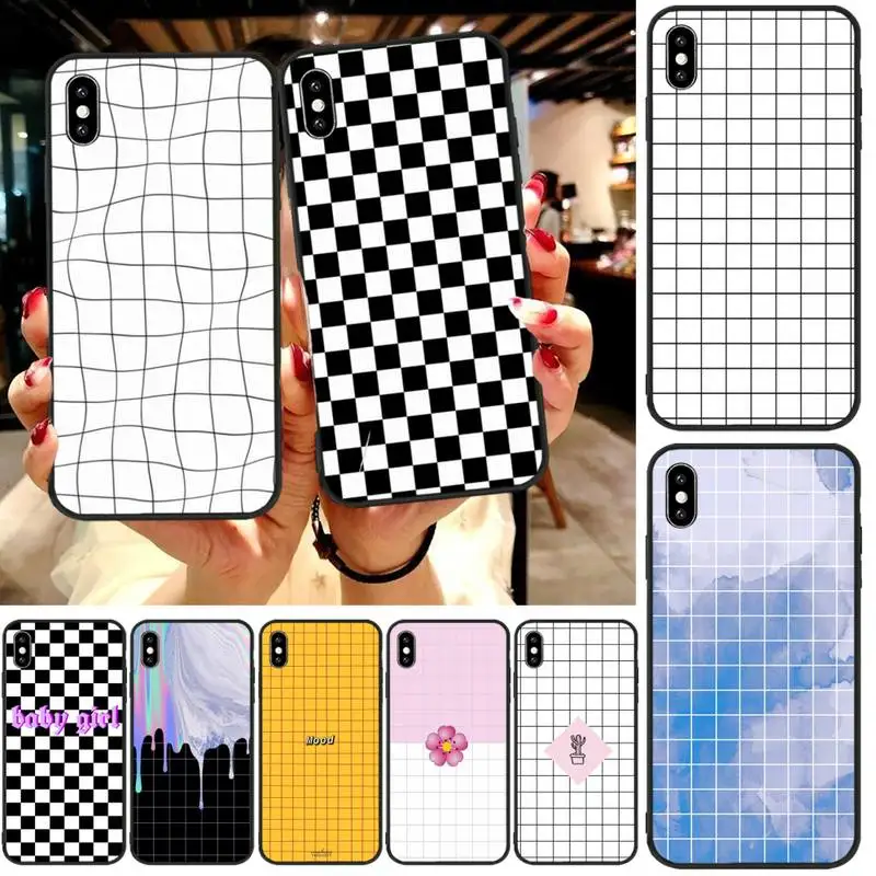 Reayou Black white checkered stripe Soft Silicone TPU Phone Cover For iphone6 6s plus 7 8 7 8 plus X XR XS MAX 11 Pro Max Cover
Reayou Black white checkered stripe Soft Silicone TPU Phone Cover For iphone6 6s plus 7 8 7 8 plus X XR XS MAX 11 Pro Max Cover