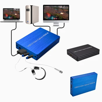 4K HDMI To USB 3.0 Loop Out Graphics Capture Card Video Recording Box PC Game Live Streaming Video Recorder Mic In Audio Out
4K HDMI To USB 3.0 Loop Out Graphics Capture Card Video Recording Box PC Game Live Streaming Video Recorder Mic In Audio Out