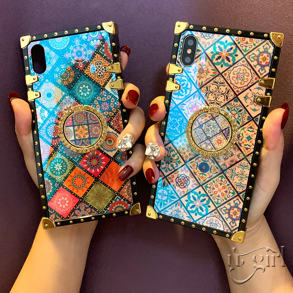 For iPhone 6 6s 7 8 8P X XR XS MAX Female style Retro Plaid Pattern phone case Quadrate case Four corner Anti fall Shell
For iPhone 6 6s 7 8 8P X XR XS MAX Female style Retro Plaid Pattern phone case Quadrate case Four corner Anti fall Shell