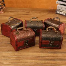 Retro Creative Medium Wooden Storage Box with Lock Treasure Box Retro Creative Medium Wooden Storage Box with Lock Treasure Box