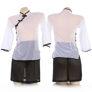 Erotic Cosplay Japanese Lingerie Sexy Student Uniform Role Play Skirt Baby Doll Mujer Schoolgirl Transparent Top Panty Sexy Set 
Erotic Cosplay Japanese Lingerie Sexy Student Uniform Role Play Skirt Baby Doll Mujer Schoolgirl Transparent Top Panty Sexy Set