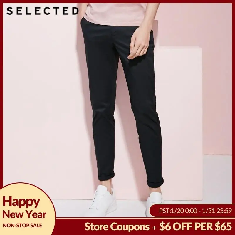 SELECTED new men's elastic cotton solid color simple slim casual pants C|4182W2532
SELECTED new men's elastic cotton solid color simple slim casual pants C|4182W2532