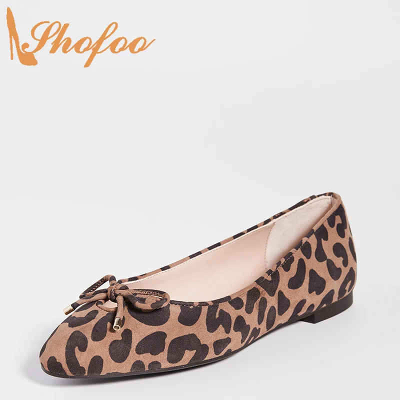 Shofoo Camel Leopard Butterfly-Knot Low Heels Flats Women Shoes Round Toe Ballet Large Size 14 16 fashion Ladies Footwear Casual
Shofoo Camel Leopard Butterfly-Knot Low Heels Flats Women Shoes Round Toe Ballet Large Size 14 16 fashion Ladies Footwear Casual