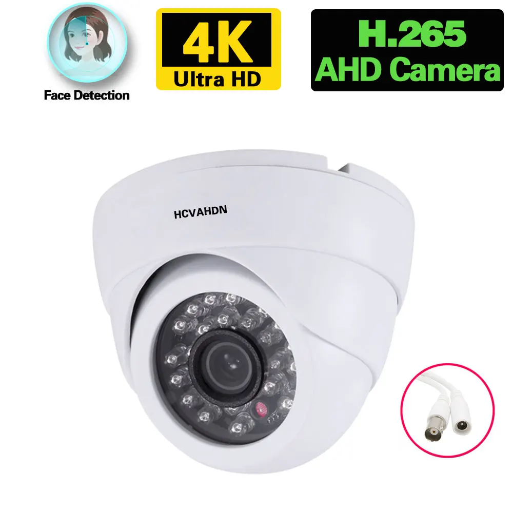 

4K Wired CCTV Analog Security Monitoring Camera Outdoor Face Detection XMEYE AHD Metal Dome Surveillance Camera 8MP BNC Cam 5MP