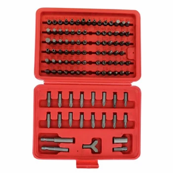 100pc Security Bit Set / Metric & SAE Tamper Proof Torx Star Hex Key Screwdriver for automotive fasteners
100pc Security Bit Set / Metric & SAE Tamper Proof Torx Star Hex Key Screwdriver for automotive fasteners