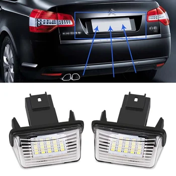2Pcs SMD LED Car License Plate Light Lamp Placa Matricula Coche Lampara For Peugeot 206 207 306 307 406 407 For Citroen C3/C4/C5
2Pcs SMD LED Car License Plate Light Lamp Placa Matricula Coche Lampara For Peugeot 206 207 306 307 406 407 For Citroen C3/C4/C5