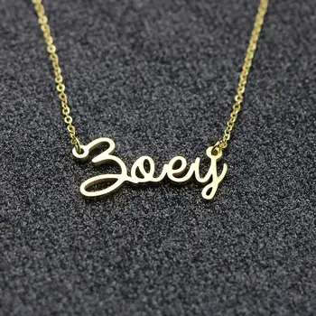 Personalized Name Pendant Necklaces Birthday Gift Stainless Steel Customized Gold Color English Letter Necklace Name Necklaces
Personalized Name Pendant Necklaces Birthday Gift Stainless Steel Customized Gold Color English Letter Necklace Name Necklaces