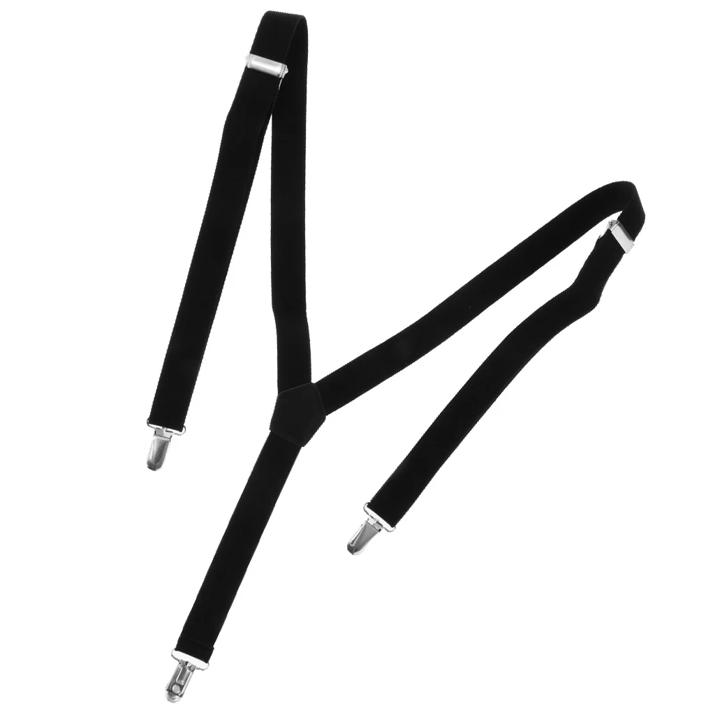 Mens Skinny Suspenders Y Back Wide Elastic Adjustable Trouser Clips Braces for Work Special Event or with Casual Attire Mens Skinny Suspenders Y Back Wide Elastic Adjustable Trouser Clips Braces for Work Special Event or with Casual Attire