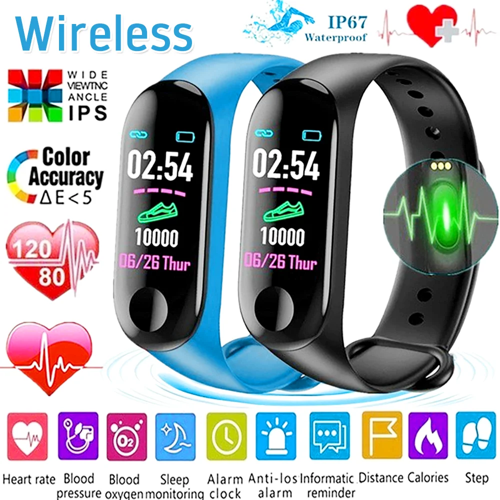 M3 Plus Smart Wristband Smart Bracelet Fitness Tracker Smart Band Heart Rate Activity Bracelet Sport Smart Watch Band
M3 Plus Smart Wristband Smart Bracelet Fitness Tracker Smart Band Heart Rate Activity Bracelet Sport Smart Watch Band