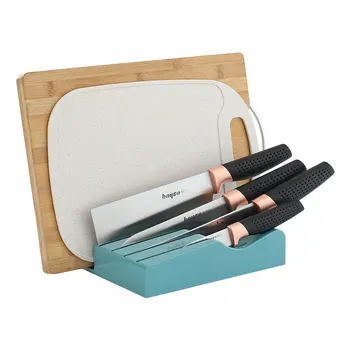 Creative Knife Holder Chopping Blocks Rack Anti-skid Design At The Bottom Multifunction Cutting Board Rack Kitchen Knife Block
Creative Knife Holder Chopping Blocks Rack Anti-skid Design At The Bottom Multifunction Cutting Board Rack Kitchen Knife Block