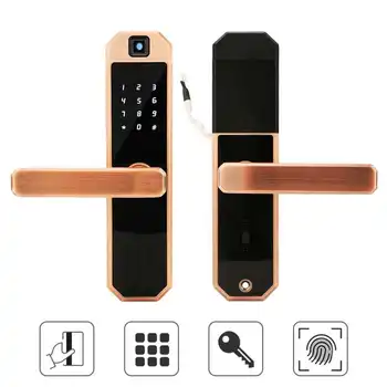 Smart Door Lock Smart Touch Screen Keypad Card Password Fingerprint Unlock Door Lock with Mechanical Key
Smart Door Lock Smart Touch Screen Keypad Card Password Fingerprint Unlock Door Lock with Mechanical Key