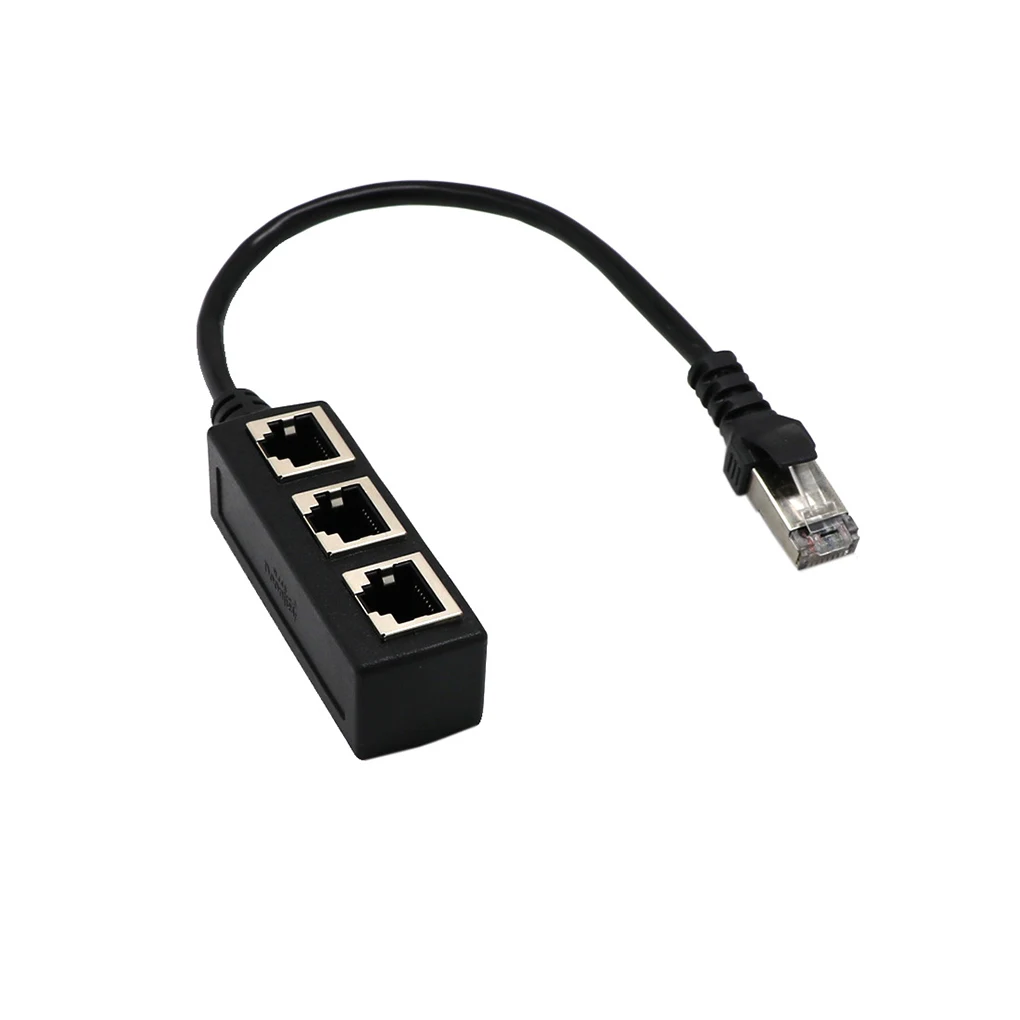 RJ45 Connector Type Adapter Cable 1 Male To 3 Female Converter LAN Ethernet Network Splitter Female Converter
RJ45 Connector Type Adapter Cable 1 Male To 3 Female Converter LAN Ethernet Network Splitter Female Converter