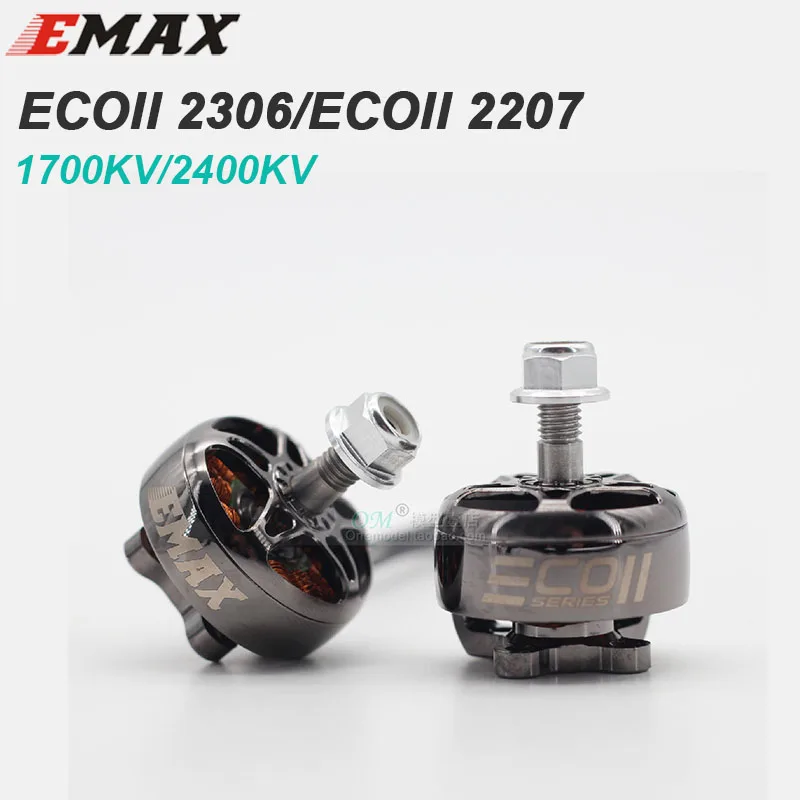 Фото 1PCS/EMAX ECOII 2306/2207 Motor 6S 1700KV/4S 2400KV Brushless for RC FPV Racer Drone Quadcopter Spare Parts | Игрушки и хобби