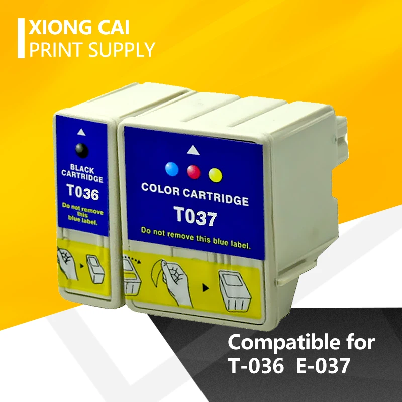 

T036 T037 Ink Cartridges Compatible For Epson Printers Stylus C42UX C44UX C46 Printer Cartridge Inkjet T-036 T-037 036 037