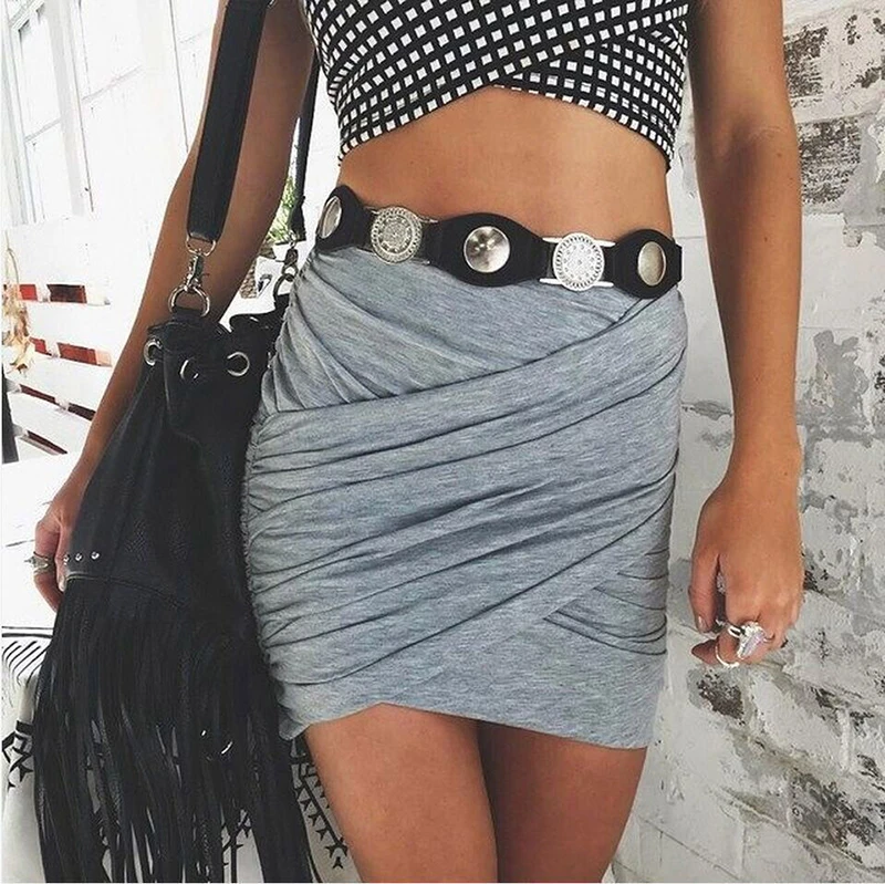 Sexy Solid Mini Skirt Women Fashion Pencil Ruched Slim Skirts Summer Casual High Waist Skirts Female 2020 New Bottom 
Sexy Solid Mini Skirt Women Fashion Pencil Ruched Slim Skirts Summer Casual High Waist Skirts Female 2020 New Bottom