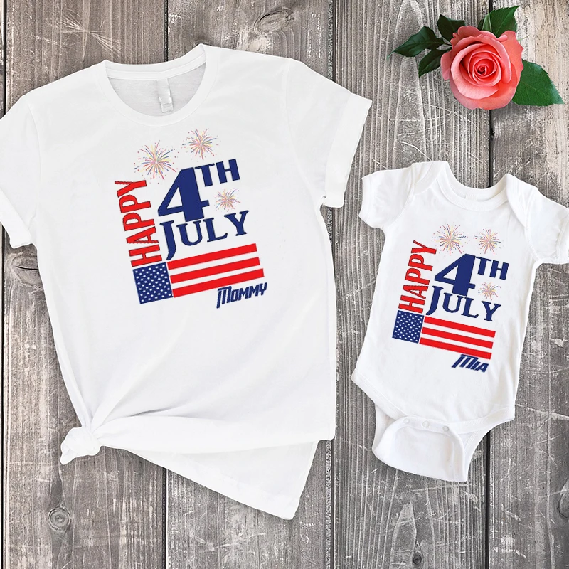Рубашки с счастьем 4 июля 2020 года патриотическая семья тройник американским