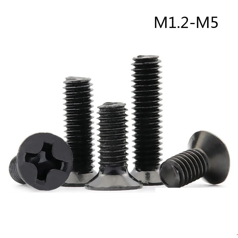 100/55pcs Countersunk Falt Head Phillips Screw M1.2 M1.4 M1.6 M1.7 M2 M2.5 M3 M4 M5 Carbon Steel Laptop Screw for Lenovo Samsung
100/55pcs Countersunk Falt Head Phillips Screw M1.2 M1.4 M1.6 M1.7 M2 M2.5 M3 M4 M5 Carbon Steel Laptop Screw for Lenovo Samsung