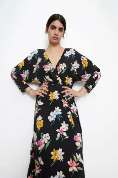 2020 Spring And Summer New Style European Flower Floral Printed Dress zaraing vadiming sheining Women's Printed dress
2020 Spring And Summer New Style European Flower Floral Printed Dress zaraing vadiming sheining Women's Printed dress