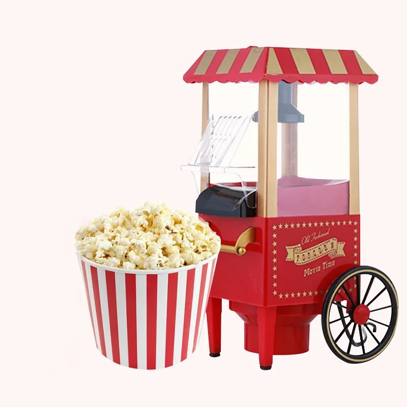 Popcorn Machine Mini Electric Popcorn Maker Retro Carnival Corn Cooking Machine A Pop Corn Household DIY Corn Popper Popcorn Machine Mini Electric Popcorn Maker Retro Carnival Corn Cooking Machine A Pop Corn Household DIY Corn Popper