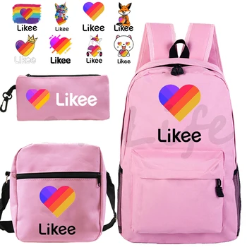 3pcs set Likee backpack Teenager Student Daypack LIKEE Backpacks Men Women Bag Boys Girls Schoolbag Travel Knapsack 16 inch 2020
3pcs set Likee backpack Teenager Student Daypack LIKEE Backpacks Men Women Bag Boys Girls Schoolbag Travel Knapsack 16 inch 2020