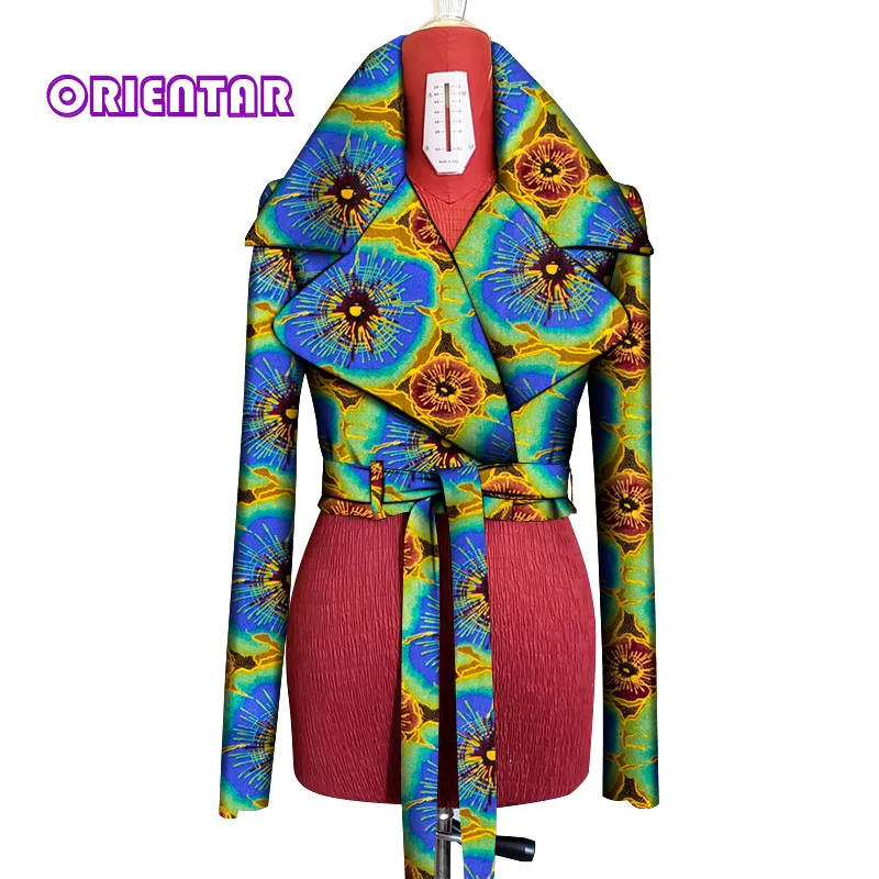 Фото African Clothes for Women Spring and Summer Printing Coat Short Jacket 2021 New Clothing Tops Plus Size WY8960 | Тематическая
