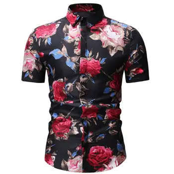 Plus Size 5XL 2019 New Mens Short Sleeve Hawaiian Shirts Cotton Casual Floral Shirts Wave Regular Mens Clothing Fashion
Plus Size 5XL 2019 New Mens Short Sleeve Hawaiian Shirts Cotton Casual Floral Shirts Wave Regular Mens Clothing Fashion