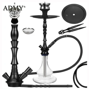 ADMY Hookah Aluminum Shisha Set 65 cm 9 holes Ceramic Diffuser Chimney Head Hookah Molasses Catcher Mouthpiece Silicone Hose Set
ADMY Hookah Aluminum Shisha Set 65 cm 9 holes Ceramic Diffuser Chimney Head Hookah Molasses Catcher Mouthpiece Silicone Hose Set