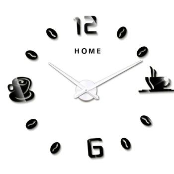 Coffee Cups 3D Self-adhesive Wall Clock Silent Large Clock Home Letters Digital Wall Clocks Sticker Home Decor
Coffee Cups 3D Self-adhesive Wall Clock Silent Large Clock Home Letters Digital Wall Clocks Sticker Home Decor