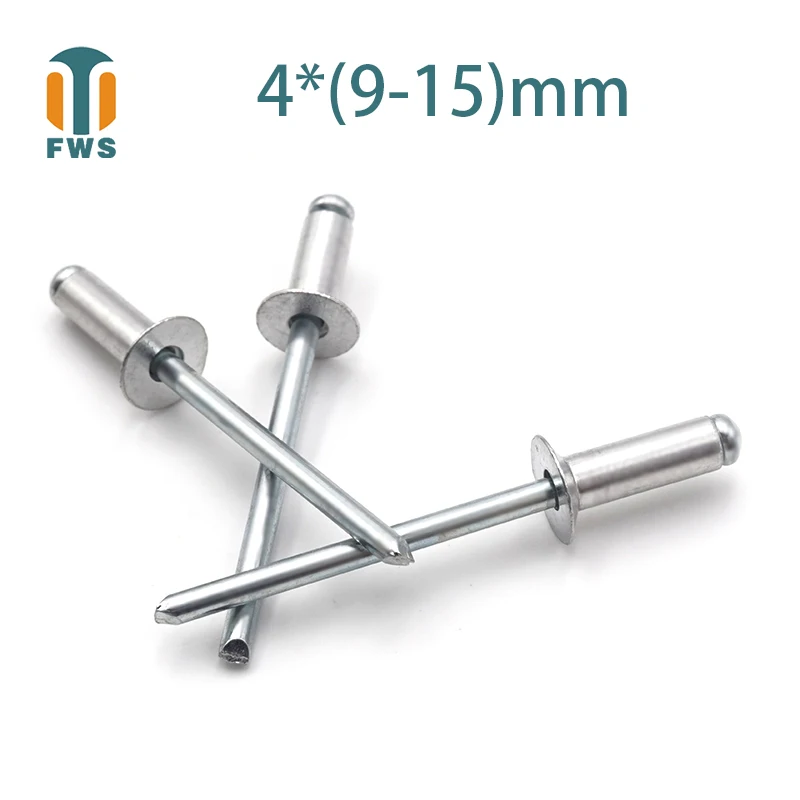 10PCS M4 Multi Size Aluminium Open End Countersunk Head Break Mandrel Blind Rivet Nail Pop Rivets for Furniture Car Aircraft
10PCS M4 Multi Size Aluminium Open End Countersunk Head Break Mandrel Blind Rivet Nail Pop Rivets for Furniture Car Aircraft